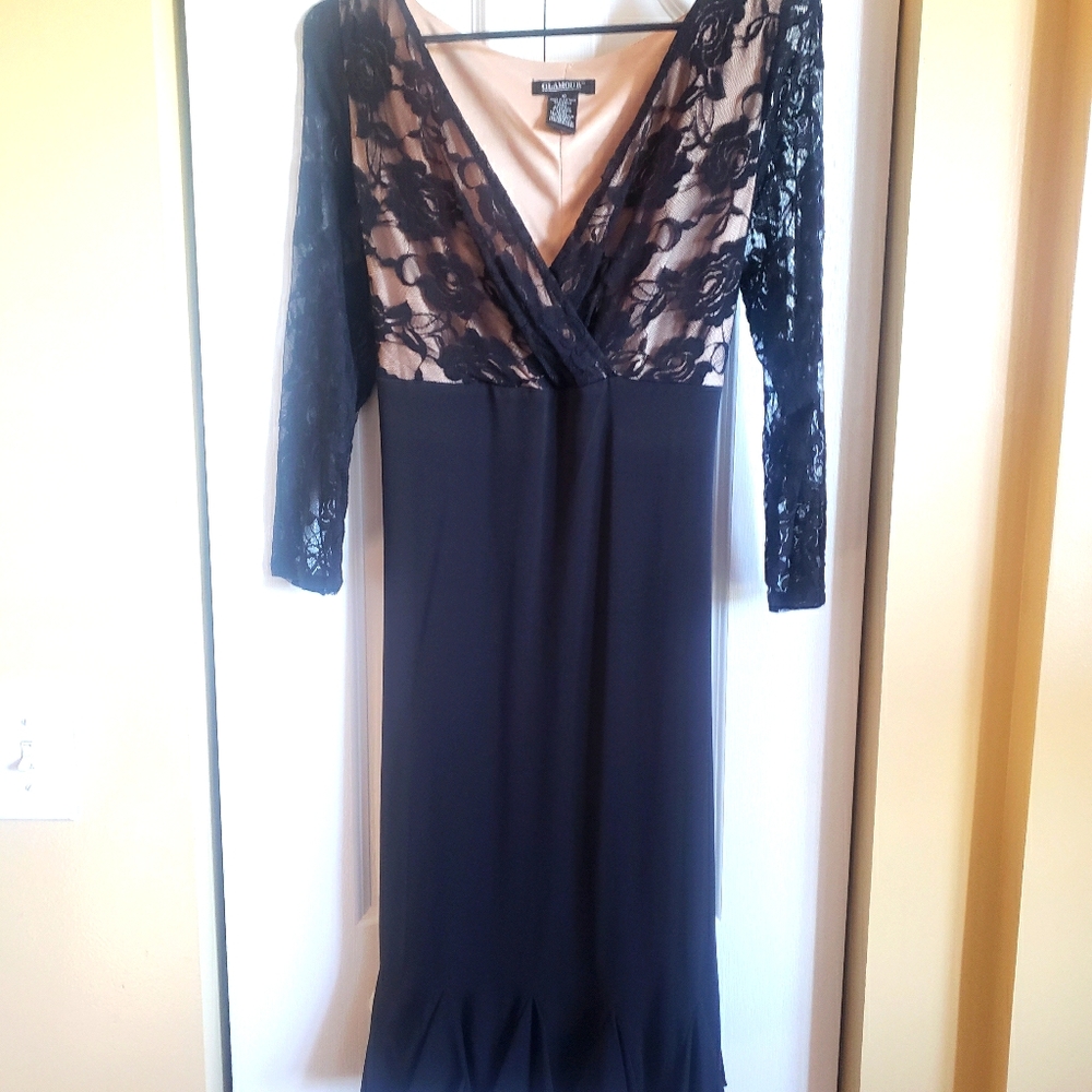 Black cocktail dress